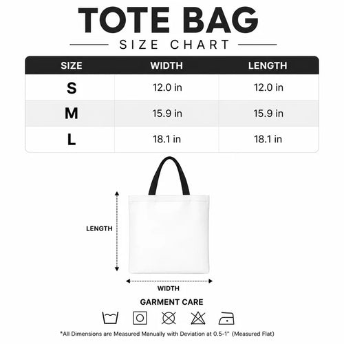 Arizona Looks Good On Me Tote Bag - Size Chart